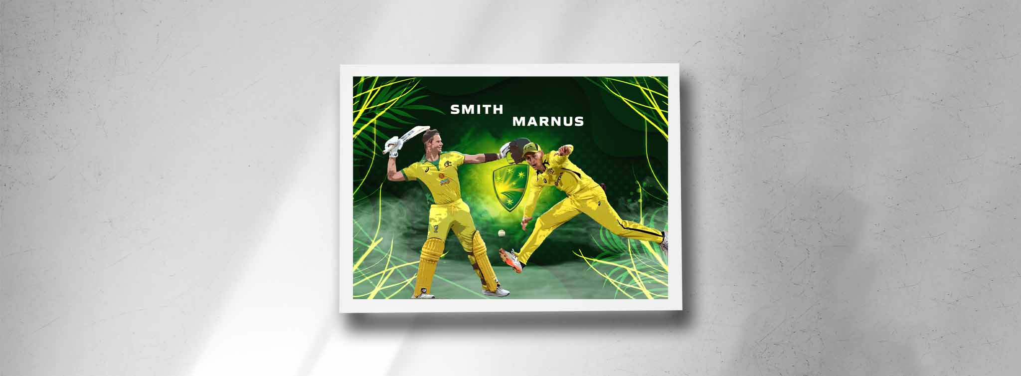 Steve Smith and Marnus Labuschagne Framed Art