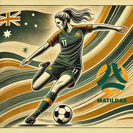 Matilda's Australian Womens Soccer Art Collection