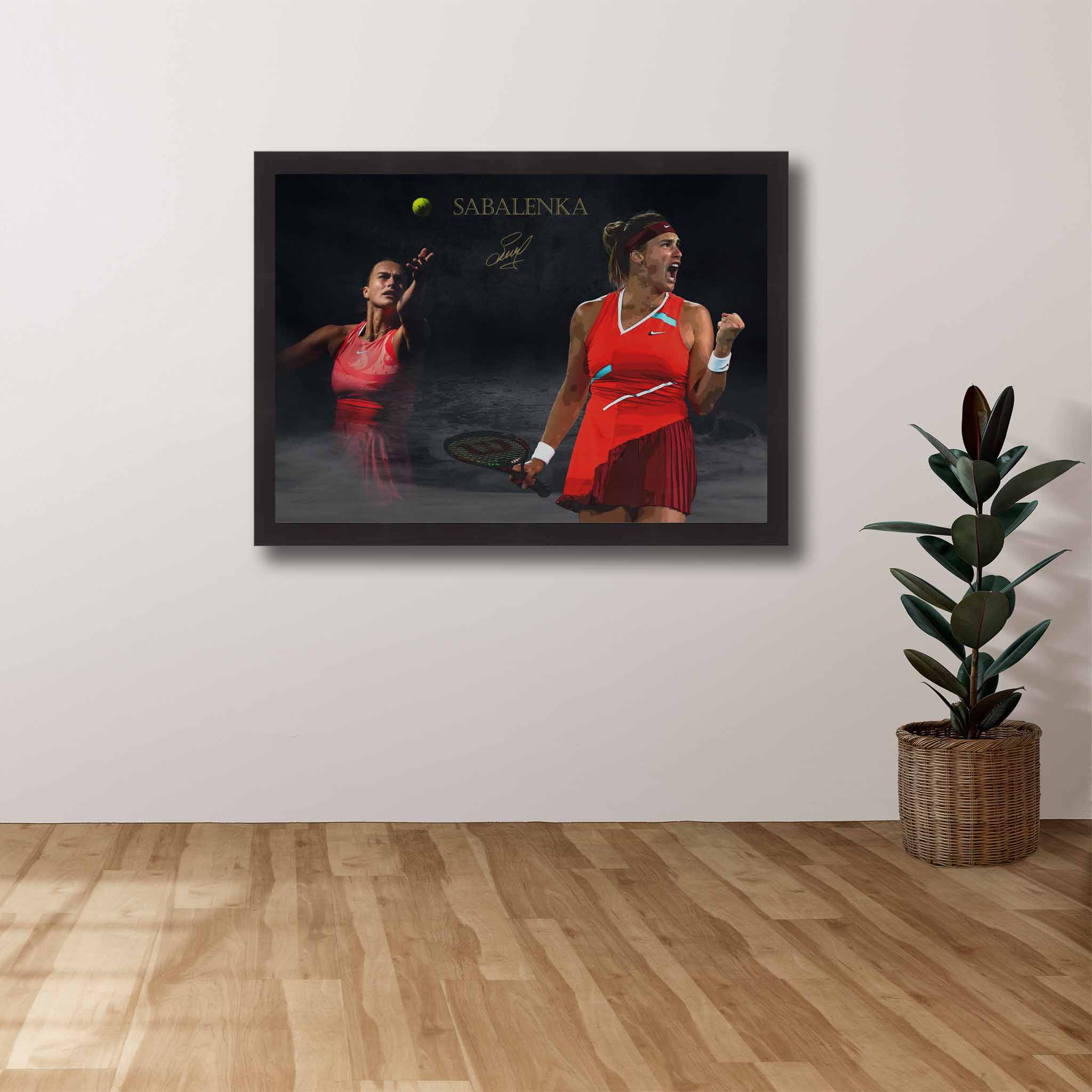 Aryna Sabalenka framed art.