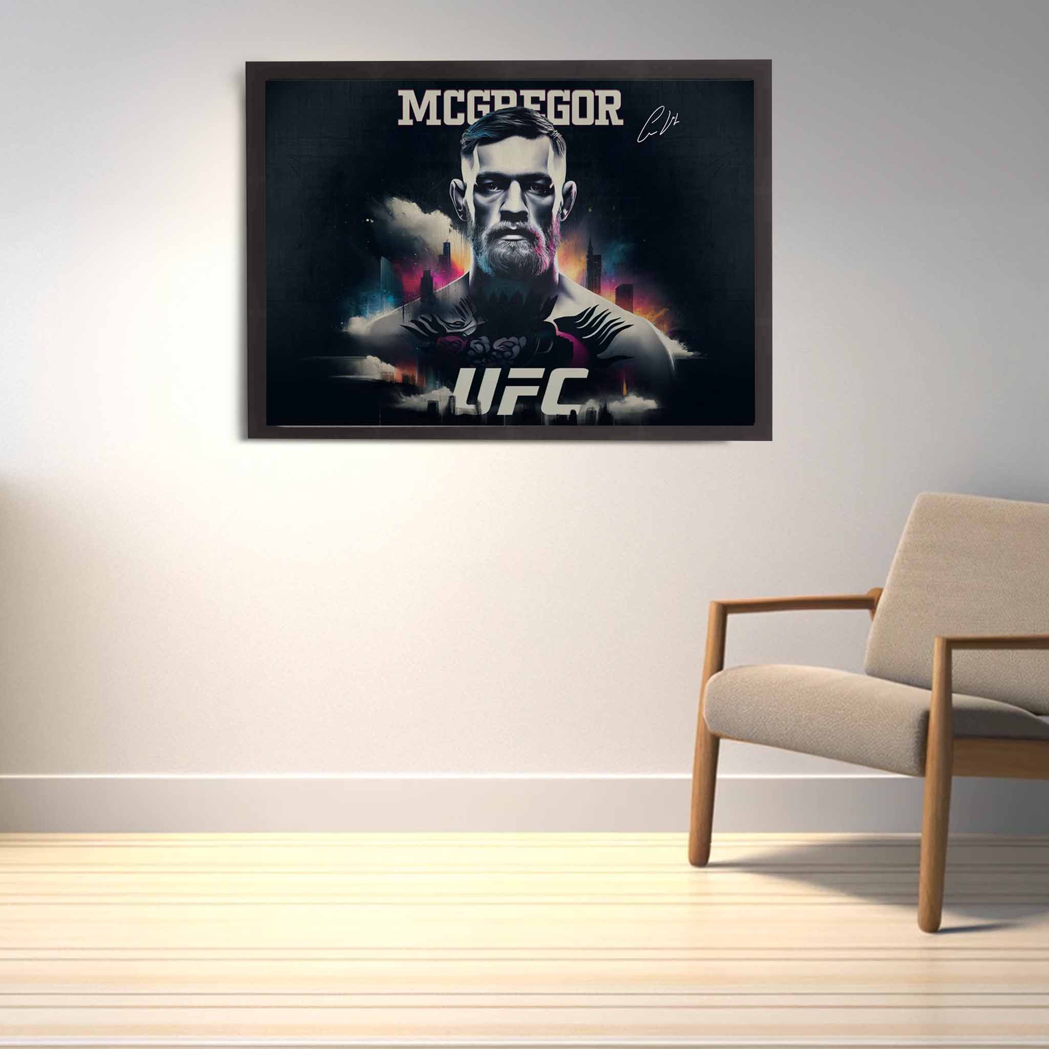 The notorious Conor Mcgregor framed poster.