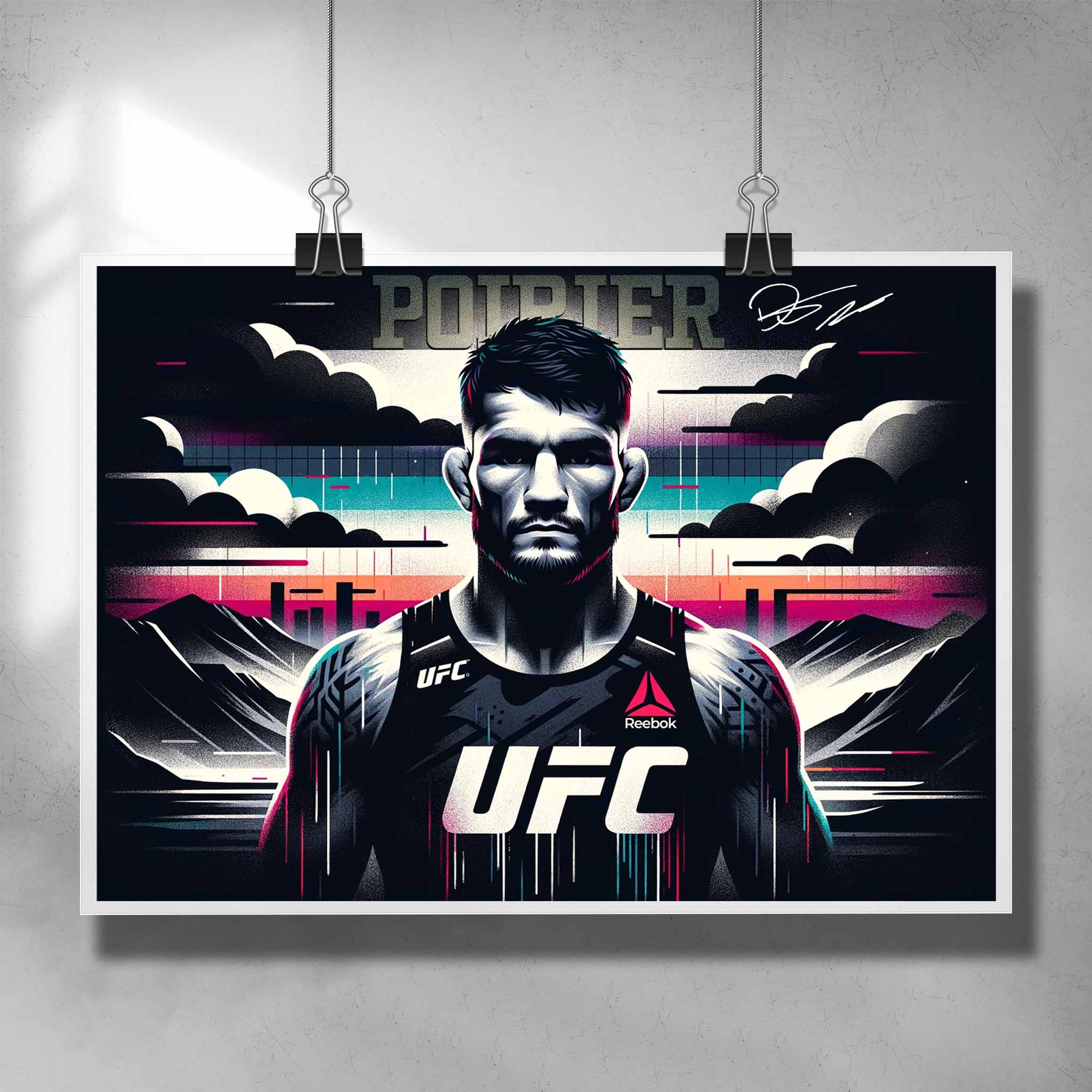 UFC Dustin Poirier Poster by Sports Cave.