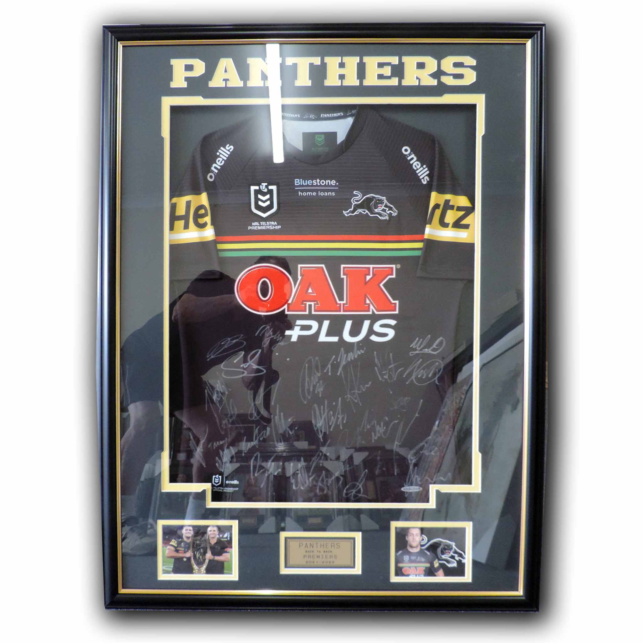 Penrith Panthers Framed Jersey Memorabilia.