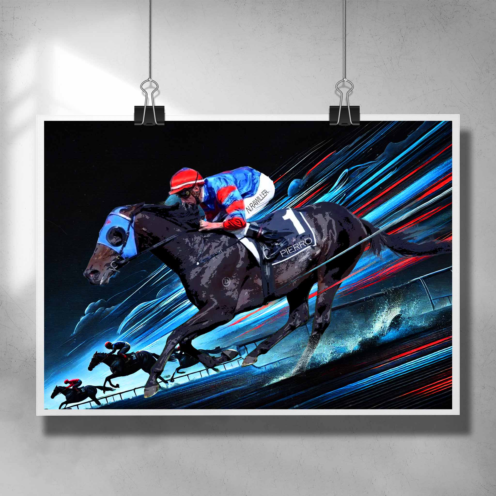 Horse racing poster featuring the Gai Waterhouse trained Pierro.