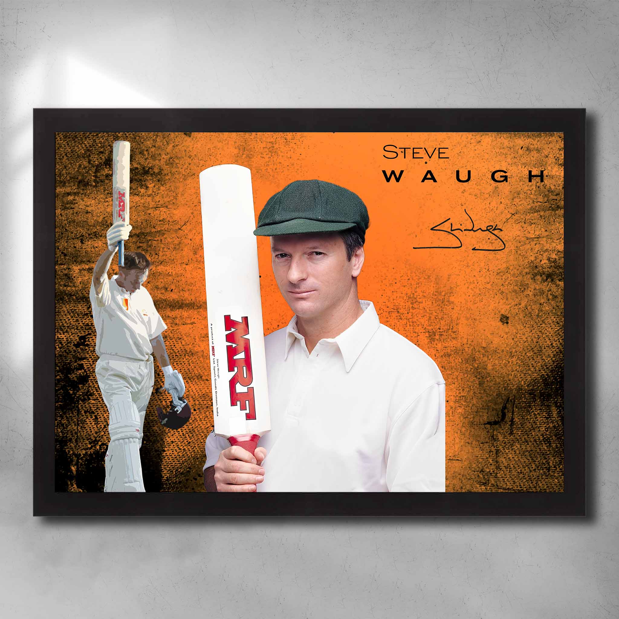 Steve Waugh Cricket Art Sports Cave