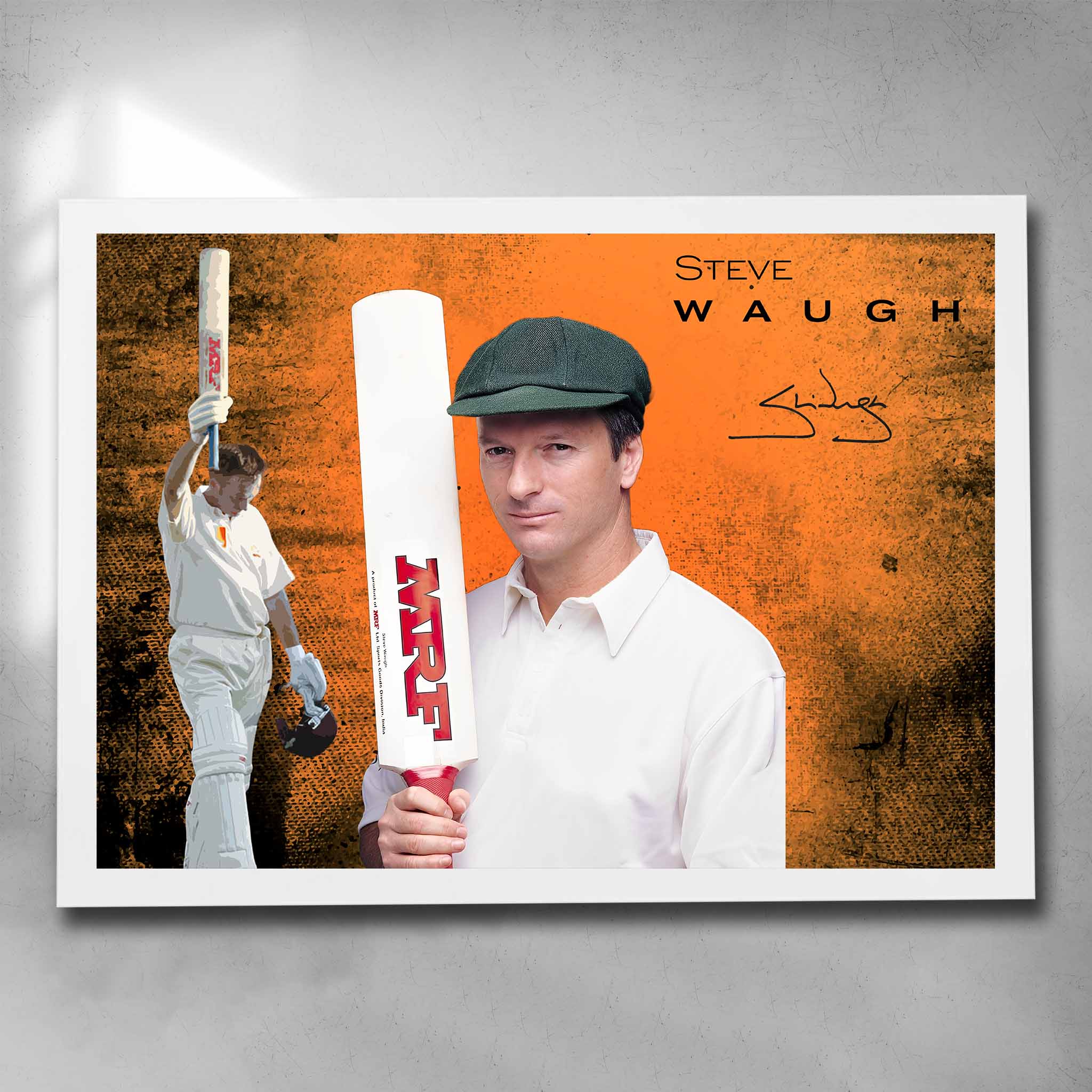 Steve Waugh Cricket Art Sports Cave